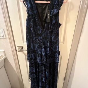 Lulu's Midnight Blue Floral Maxi Dress